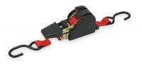 2VKN6 Tie-Down Strap, Retract, 10ftx1In, 400lb