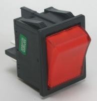 2VLR6 Lighted Rocker Switch, SPST, 3 Connections