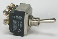 2VLT3 Toggle Switch, 3PST, 6 Conn., On/Off