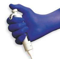 2VLY7 Disposable Gloves, Nitrile, M, Blue, PK100