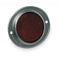 2VNE6 Reflector, Armored, Red, Dia 4  11/16 In