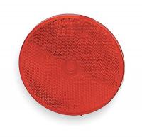 2VNF5 Reflector, Screw-On, Red, Round, Dia 2 In