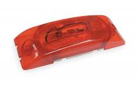 2VNL8 Marker Lamp, Turtleback, Optic Lens, Red