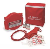 2VU50 Portable Lockout Kit, Filled, 7 Components