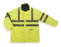 2VZN2 Hooded Jacket, Insulated, Lime/Black, 2XL