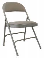 2W158 Steel Chair with Vinyl Padded, Beige
