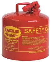 2W313 Type I Safety Can, 5 gal., Red, 13-1/2In H