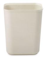 3U637 Rectangular Wastebasket, 3.5 G, Beige