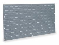 2W717 Louvered Panel, H 19 In, L 35 3/4 In, Gray