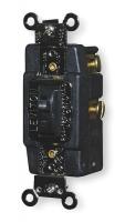 2WEL4 Wall Switch, Momentary, 20 A, Black
