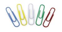 2WFV5 Paper Clip, 2 In, Asrt, Metal, PK100