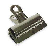 2WFV9 Bulldog Clip, 3in W, Silver, PK12