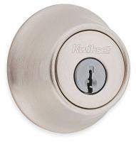 2WHE9 Deadbolt, Satin Chrome, Double Cylinder