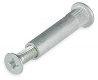 2WHL7 Door Closer Sex Nuts, Aluminum, PK 4