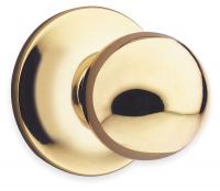 2WHP1 Knob Lockset Lockset, Polished Brass