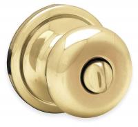 2WHZ6 Knob Lockset, Polished Brass