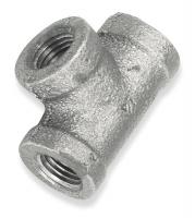 2WJ29 Reducing Tee, 3 x 2 1/2 In, Galvanized