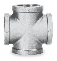 2WJ42 Cross, 3 In, NPT, Galvanized Malleable Iron