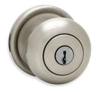 2WJA6 Knob Lockset, Satin Nickel