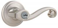 2WJA9 Door Lever Lockset, Lido, Entry, Grd. 2