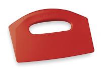 2WMG3 Bench Scraper, Poly, Red, 8 1/2 x 5 In