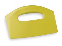 2WMG5 Bench Scraper, Poly, Yellow, 8 1/2 x 5 In