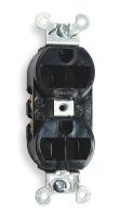 2WMP7 Receptacle, Duplex, 15A, 5-15R, 125V, Black