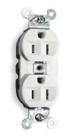 2WMR2 Receptacle, Duplex, 15A, 5-15R, 125V, White