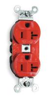 2WMR9 Receptacle, Duplex, 20A, 5-20R, 125V, Red