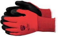 2WTN5 Coated Gloves, S, Black/Red, PR