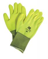 2WTP7 Coated Gloves, S, Hi Vis Yellow, PR