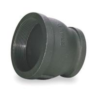 2WU70 Reducing Coupling, 4 x 1 1/4 In, Black