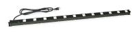 2WXT7 Power Strip, 49W x 1-1/2D x 1-1/2 H, Black