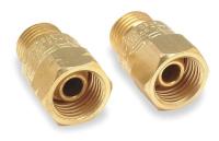 2WY31 Welding Torch Check Valve Set, Brass, 2 PC