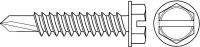 2XA49 Self Drilling Screw, #10x5/8, Zinc, PK 895