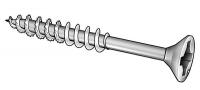 2XA78 Deck Screw, Flat Head, #6 x 1 In, PK 300