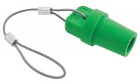 2XB62 Cap, Green, 300/400 Amp Male Single Pole