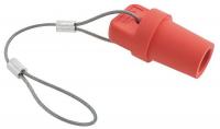 2XB63 Cap, Red, 300/400 Amp Male Single Pole