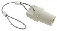 2XB64 Cap, White, 300/400 Amp Male Single Pole