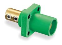 2XB67 Male Receptacle, 400A, 600VAC/250VDC, Green