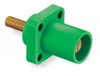 2XB71 Male Receptacle, 400A, 600VAC/250VDC, Green