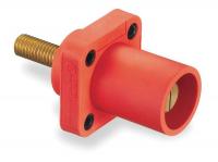 2XB72 Male Receptacle, 400A, 600VAC/250VDC, Red