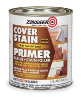 4HFE6 Primer/Sealer Stain Killer, White, 1 qt.
