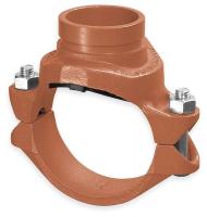 2XEZ4 Clamp, Grooved Branch, 8 x 4 In
