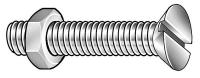 2XJ59 Stove Bolt, Flat, 3/16-24x3/4L, PK100