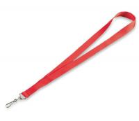 2XKH9 Flat Neck Cord, Red, 5/16 In, PK 10