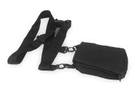 2XKP8 Belt Pouch, 5-7/16x3x1-7/16, Black