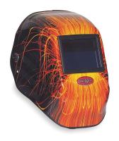 2XKY6 Weld Helmet, Wire Burner, Shade 9-13 ADF