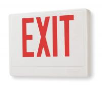 2XLF4 Exit Sign w/Emergency Lights, Red