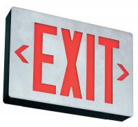 2XLF7 Exit Sign, 2.70W, Red, 1 or 2 Faces